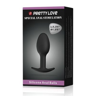 Special Anal Stimulation İçi Ağırlıklı Top Olan Anal Plug Tıkaç