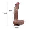 10.5 İnç Dual layered Platinum Silicone Cock