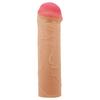 2,5 cm Dolgulu Premium Ten Rengi Silikon Penis Kılıfı
