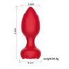 Telefon Kontrollü Full Covered Rubber Rose Anal Plug