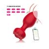 Telefon Kontrollü Full Covered Rubber Rose Anal Plug