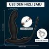 Uzaktan Kumandalı Isıtmalı Penis Halkası USB Şarjlı Titreşimli Anal Plug