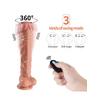 Uzaktan Kumandalı Şarjlı Realistik Penis Döner Başlı 25.5 cm