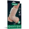 Vibrating Drip Knights Ring with Scrotum Sleeve Beyaz